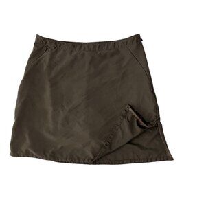 Patagonia Skort Women's Brown Skirt Shorts Side Zippers Athletic Activewear-6